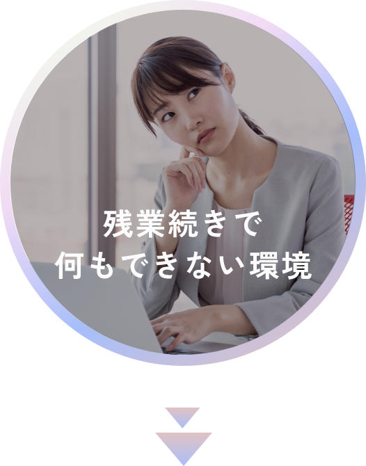 残業続きで何もできない環境